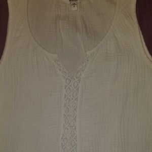 Sonoma White Tank Top w/ embroidery